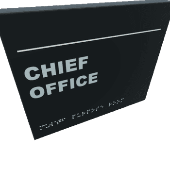 DoorSign_CHIEF OFFICE